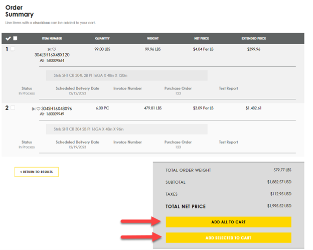 Duplicate order